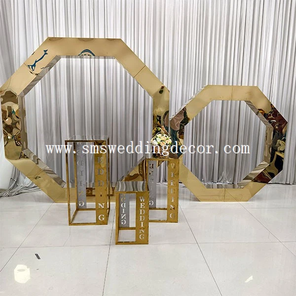 geometric wedding backdrop